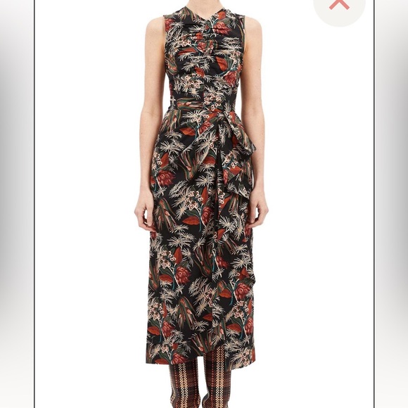Ulla Johnson Edlyn Floral Ruffle Dress - Picture 3 of 7